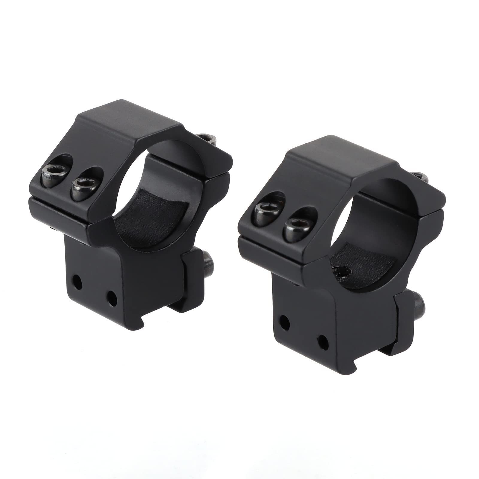 Anillos de Montaje, Adaptador de Anillos de Alcance de Perfil bajo táctico de 25,4mm, Compatible con riel de Cola de Milano de 11mm para Deportes al Aire Libre