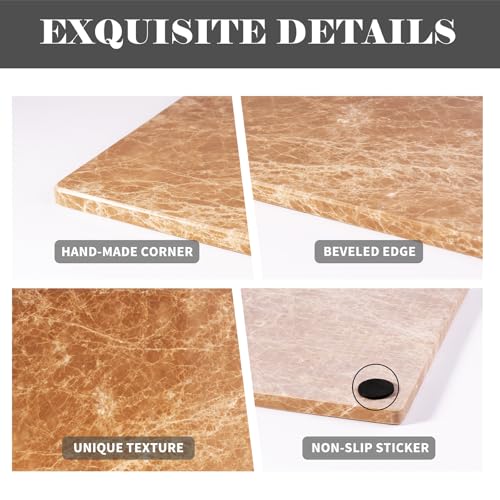 Tabla de cortar de mármol natural 12 x 8 pulgadas miniatura 3