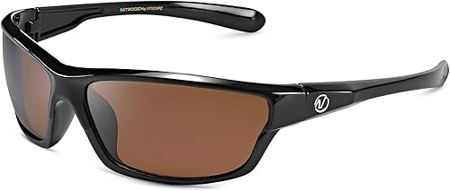 Nitrogen - Gafas de sol deportivas polarizadas envolventes para hombre y mujer, UV400, para conducir, pescar, correr, andar en bicicleta, gafas de