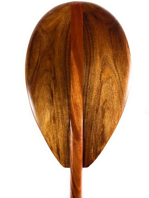 Tikimaster Outrigger Decorative Koa Paddle Rich Tone 50 inch T-Handle - Made in Hawaii | #koa7299