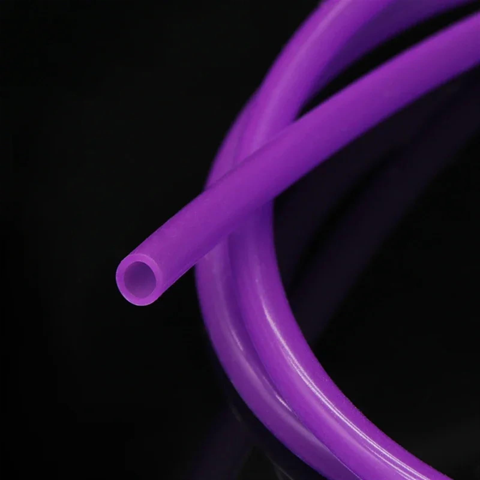 Manguera de silicona de grado alimenticio morada de 1/5/10/20 m, diámetro interior x diámetro exterior, diámetro interior 0,5, 1, 2, 3, 4, 5, 6, 7, 8, 10 mm, tubo flexible de silicona Manguera de Gaso