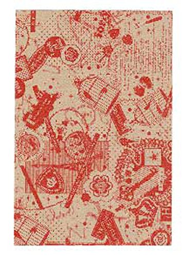 大黒工業 平袋 小 未晒コットン KH-4005 コラージュ H185×W123 100枚 902965