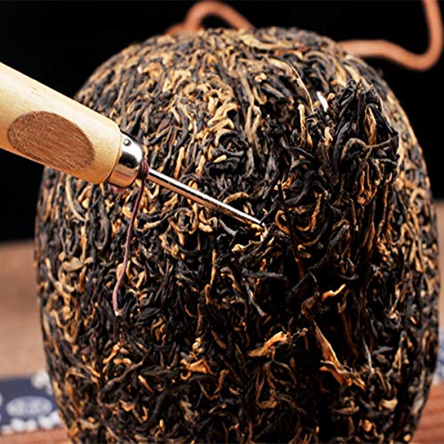 Té Puer maduro de 500g, centavos de oro de Yunnan, cabeza de león, té Puer rojo opaco, Pu'er orgánico, árbol viejo, puer… - Imagen 5