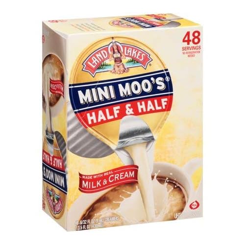 1-Land O Lakes Mini Moo`s Half & Half 48-Single Serve Dairy Creamers