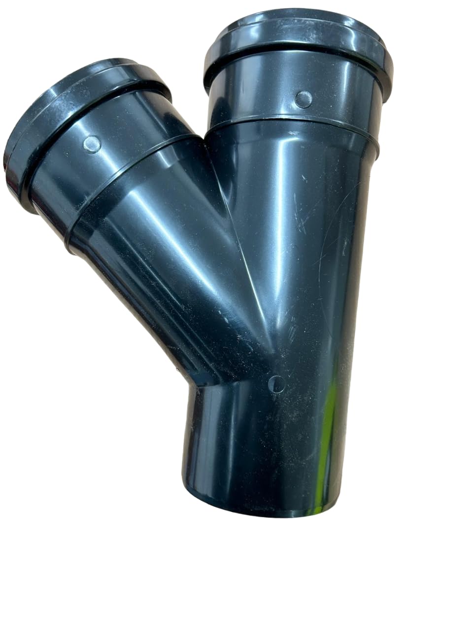 110MM Black Soil Pipe and Ring Seal Fittings Push Fit Fittings Double Socket 45 Degree Single Y Branch Tee