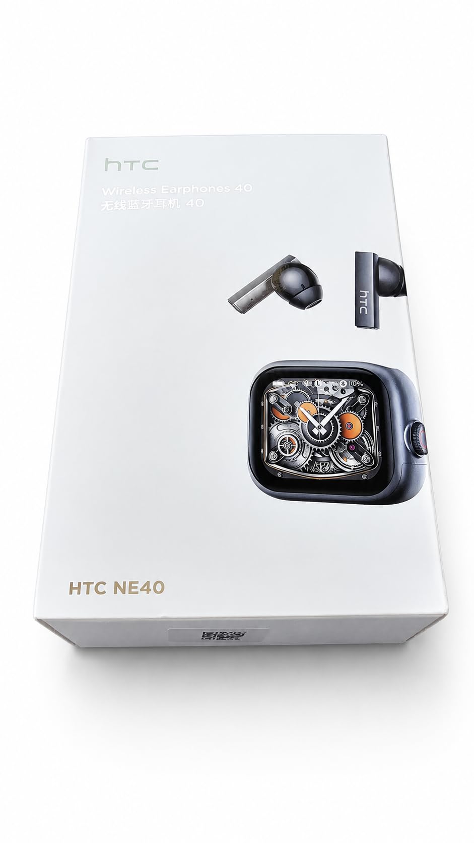 HTC NE40 AI Translation Auricolari wireless con custodia touchscreen, Bluetooth 6.0, nero