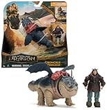 Dreamworks Dragons - Figurine Dragon Gronk + Viking Varek - Figurine Articulée Gronk 25 C...