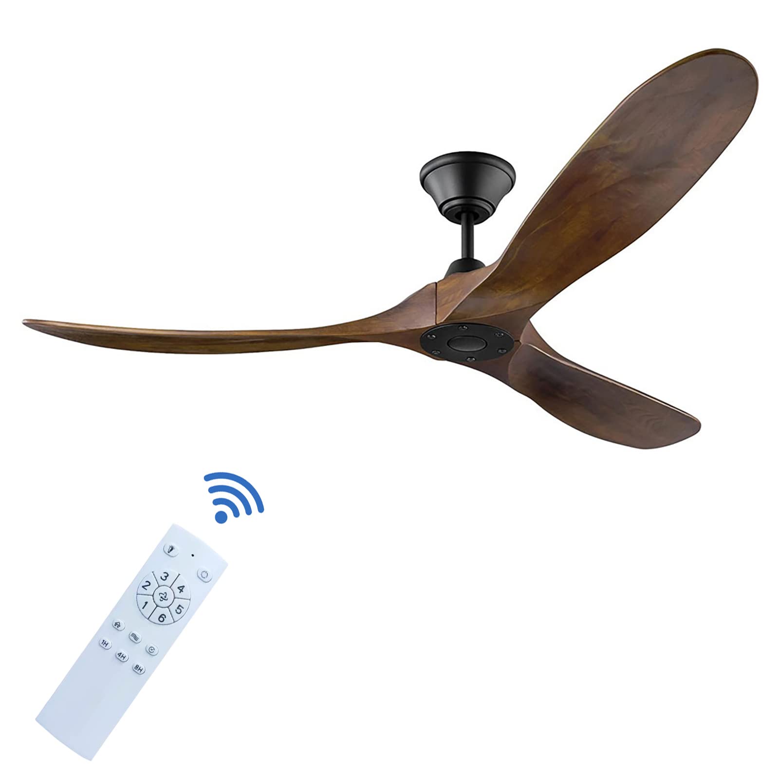 Buy 60 inch Ceiling Fan with Remote, 6 Speed Inverter Silent Ceiling Fan, DC Motor, 3 Blade