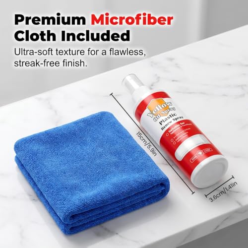 MIUMONE 100ML Air Conditioner Plastic Yellowing Remover,Multi Purpose Plastics Yellowing Remover Spray For Appliances, Cars & Bathroom Toilet Seat Surfaces, Restore Cleaner Appearance (3PC, 100ML) - Image 6