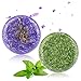 2PCS Barre de Shampooing, Phogary Savon pour cheveux (lavande + menthe) Divers Fragrances Plant Essence Shampoo naturel pour cheveux gras et abîmés - Aide à lutter contre les pellicules