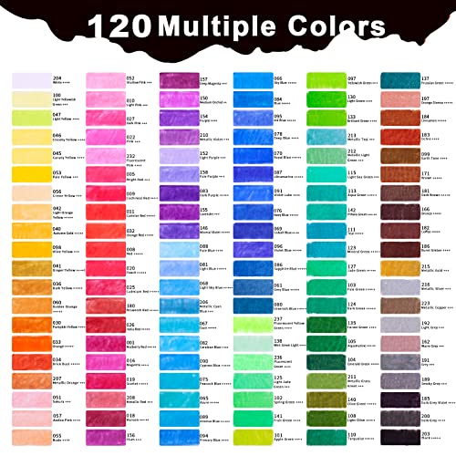 Image of KALOUR Premium Colored Pencils,Set of 120 Colors,Artists Soft Core with Vibrant Color,Ideal for Drawing Sketching Shading,Coloring Pencils for Adults Beginners