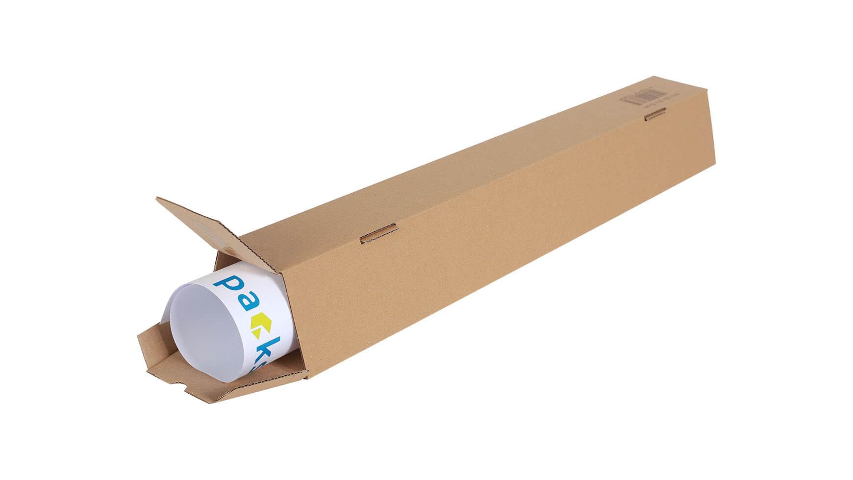 100x Trapez-Versandverpackung 610 mm x 105/55 mm A1 Braun
