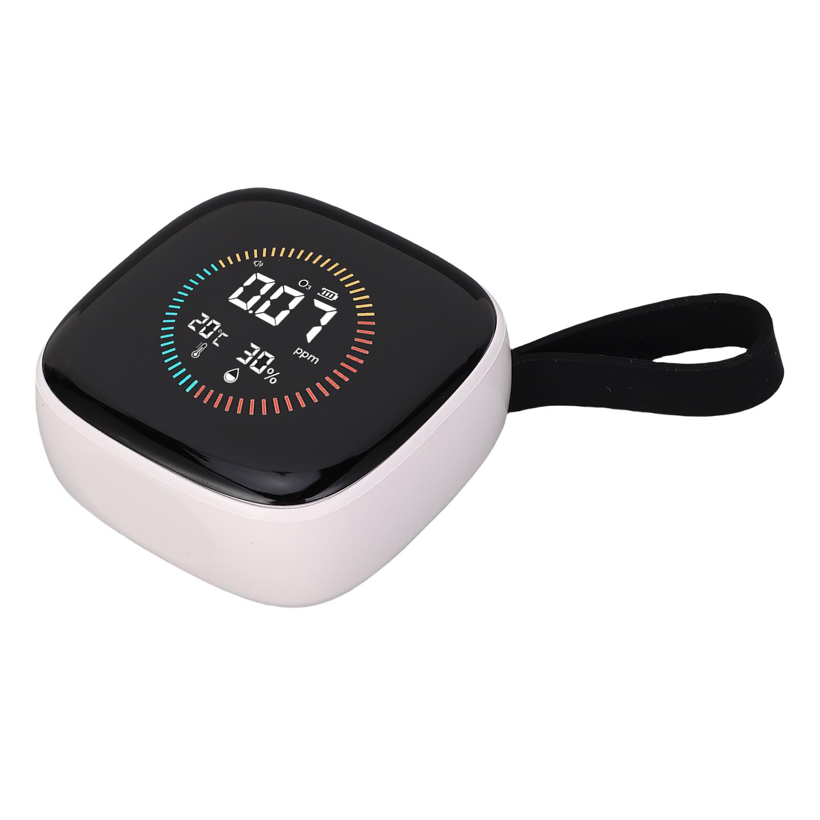Jeffergarden Medidor de Calidad del Aire O3 3 en 1, Detector de Humedad Recargable, Probador de Ozono en Tiempo Real para Uso Doméstico, de Oficina y Al Aire Libre