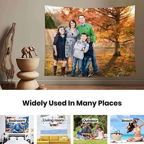 Miniatura 4 de FCQIANKM Tapiz personalizado, tapiz personalizado, tapices de pared personalizados, fondos de fotos personalizados, regalos personalizados,
