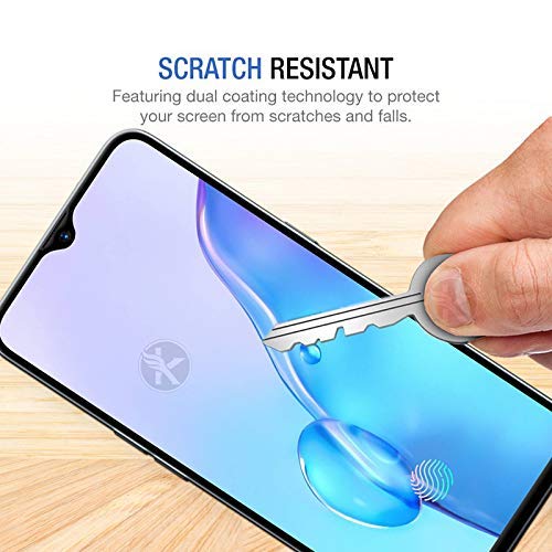 Image of Screen Protector for Realme X2 Pro (Black) Tempered Glass Edge-to-Edge 6D Screen Guard With Installation Kit