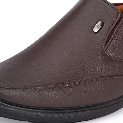 Image of Centrino Mens Uniform Dress Shoe |Formal Shoes | Slip-on Moccasin Shoes | Provide Comfort & Stylish | Perfect for Formal Wear, Business Casual, and Parties(20292)