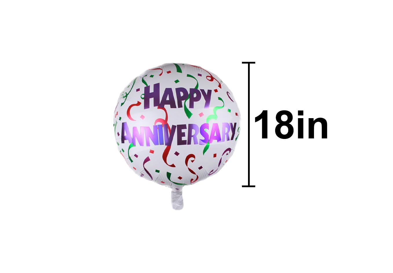 10 szt. balonów z folii aluminiowej Happy Anniversary dekoracje imprezowe balony na rocznicę artykuły imprezowe dla mężczyzn kobiet