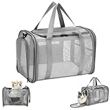Quuylin Sac Transport Chat, Sac de Transport pour Chien Respirant et Pliable, Caisse...