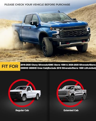 Estribos KYX para Chevy Silverado 2020-2025 6 pulgadas miniatura 2
