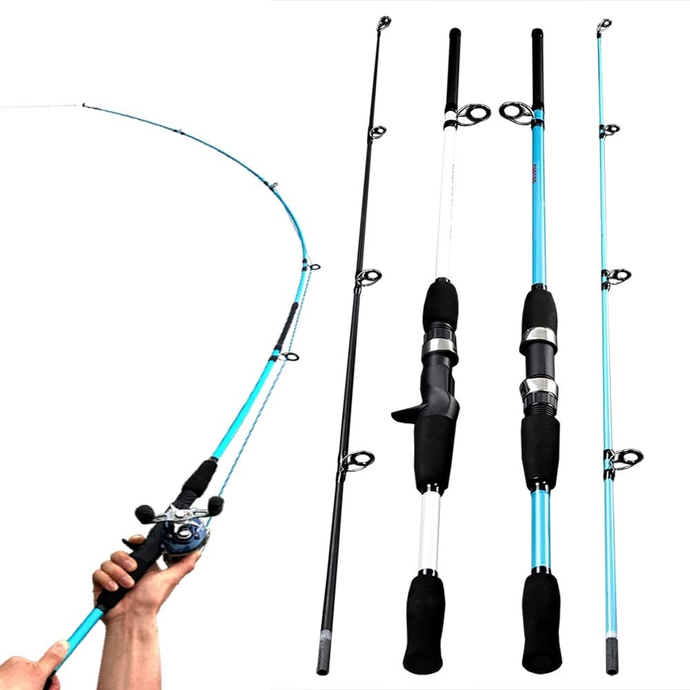 CañAs De Pescar Barra 1. 5m 1.8m m Power Lure Barning Casting Spinning WT 3G-21G Ultra Light Boat Lure Fishing Vared CañA De Pescar(Multi,1.8 m)