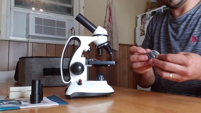 Microscope BEBANG 40X-2000X - Double Éclairage LED - Pour Enfants/Adultes - Labo
