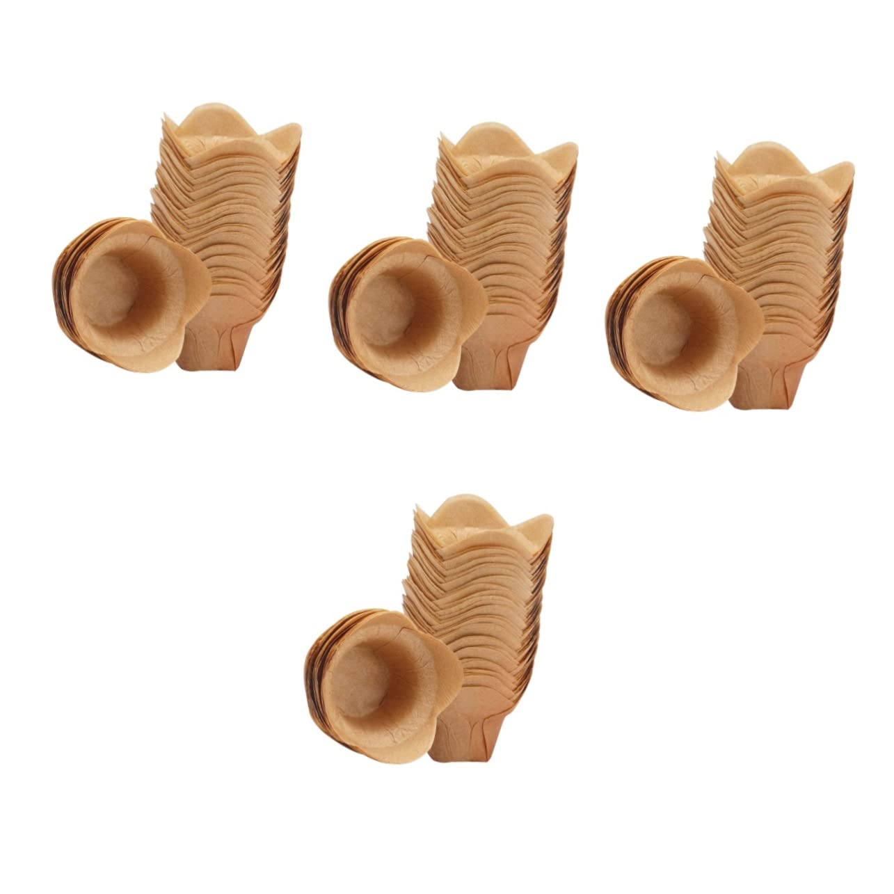 Zerodeko 400pièces Caissettes à Papier Moules à Muffins De Moyenne Style Lotus Idéales Pour Célébrations Et Pâtisseries