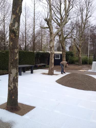 Stabilizzatore di ghiaia (Pallet 35 pz. (31,5 m2), Bianco)