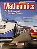 Mathematics for Business and Personal Finance, Teacher Wraparound Edition