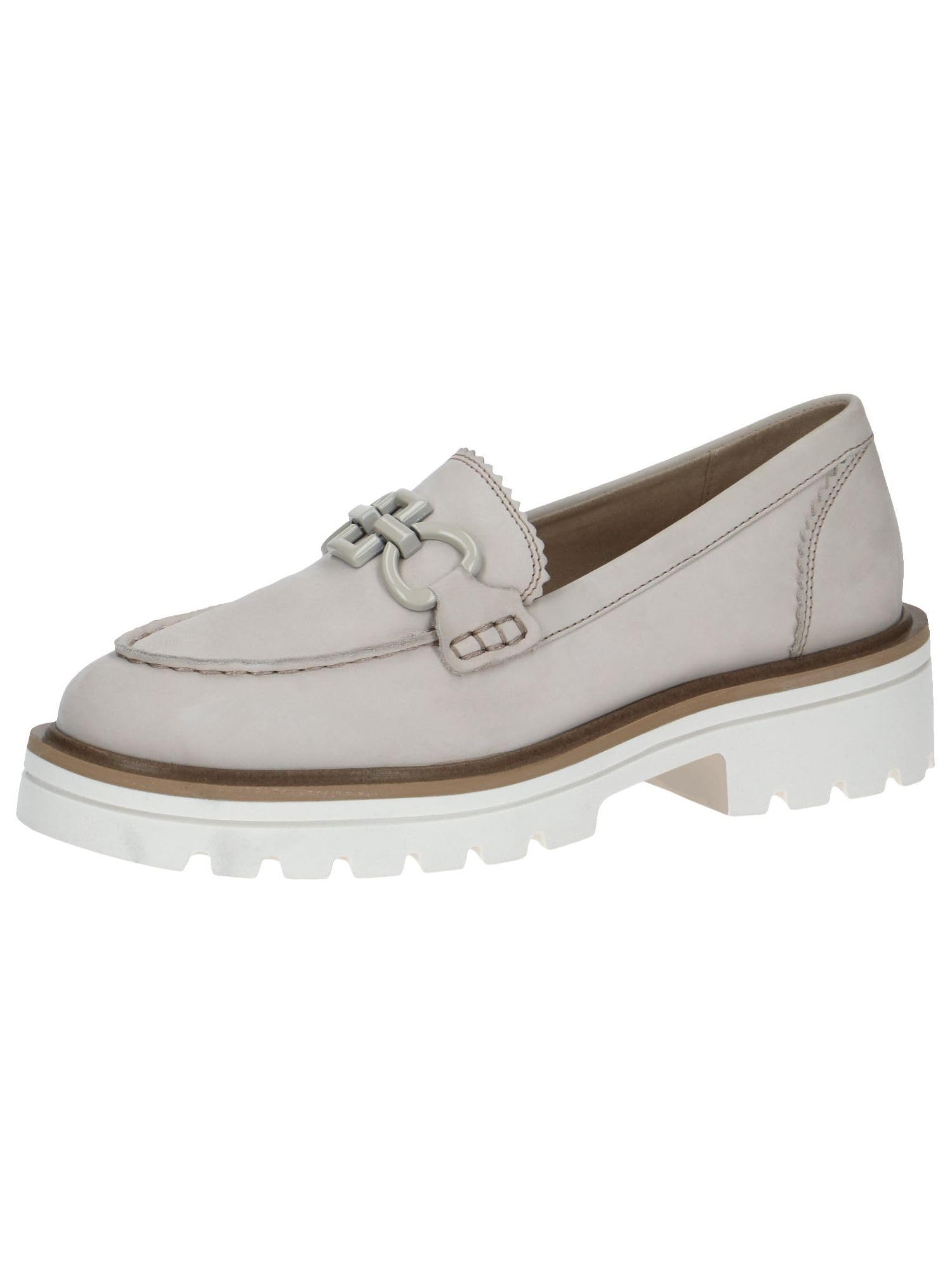 CAPRICE Women's Slippers 9-9-24706-20 G Width, White Black, 8.5 UK