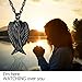 Angel Wing Cremation Necklace for Ashes Stainless Steel Urn Pendant Ashes Holder Memorial Jewelry