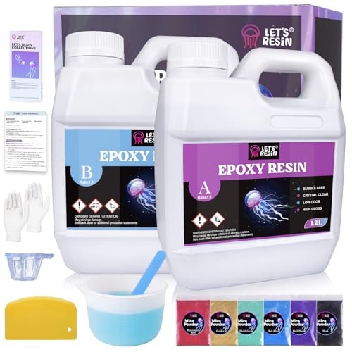 LET'S RESIN Clear Epoxy Resin Kit for Tumblers,...
