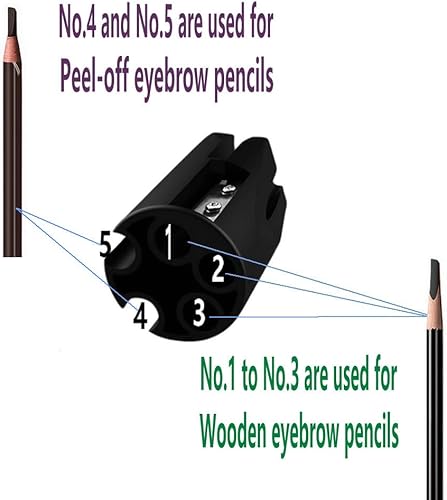 Miniatura 3 de Sacapuntas de cejas – Duckbill 2 en 1 Herramienta multifuncional para lápices de cejas suaves de madera y despegables