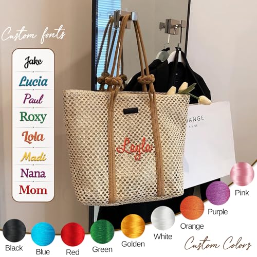 Bolsa de Playa Personalizada para Mujer Grande con Cremallera miniatura 5