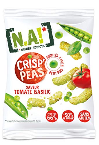 N.A! Cris'peas Saveur Tomate Basilic 50 g - Lot de 5