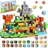 NUOWEI Bloques Magnéticos, Bloques De Construcción Magnéticos para Niños y Niñas, Juego De Construcción De Castillos...