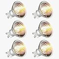 SerBion GU10 Halogen Light Bulbs, MR16 120V 50W with GU10 Base for Track Light Bulbs and Range Hood Light Bulbs, GU10+C Candle Warmer Lamp with Dimmable, Warm White, 3000+Hours Long-Lastin Pack of 6