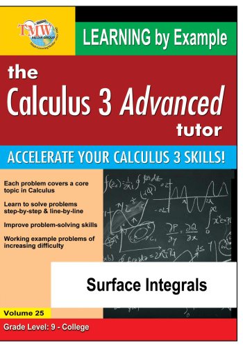 Preisvergleich Produktbild Calculus 3 Advanced Tutor: Surface Integrals