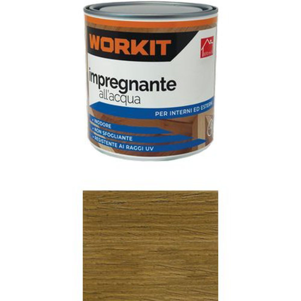 6PZ IMPREGNANTE ACQUA WORKIT NOCE SCURO ML 750