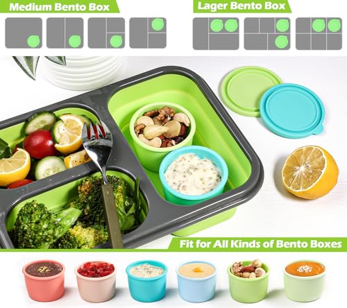 Webake SAUCE CONTAINER With Lids, Leakproof Condiment Container Fits In Bento Box thumb #1