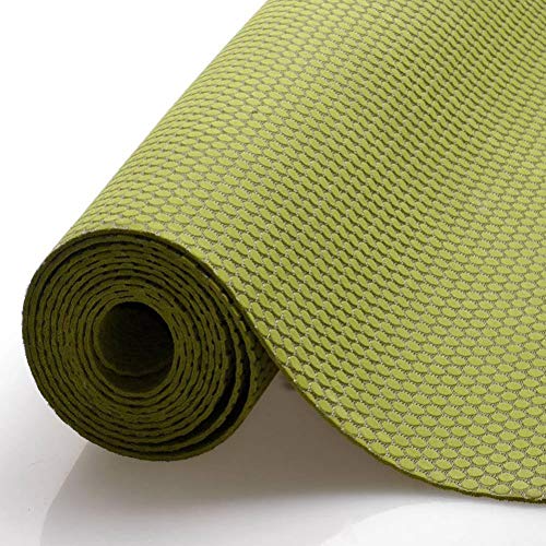 HYTGFR Natural Rubber Foldable Travel Yoga Mat Eco Friendly Portable Folding Pilates Workout Exercise Fitness Non-Slip，Army Green