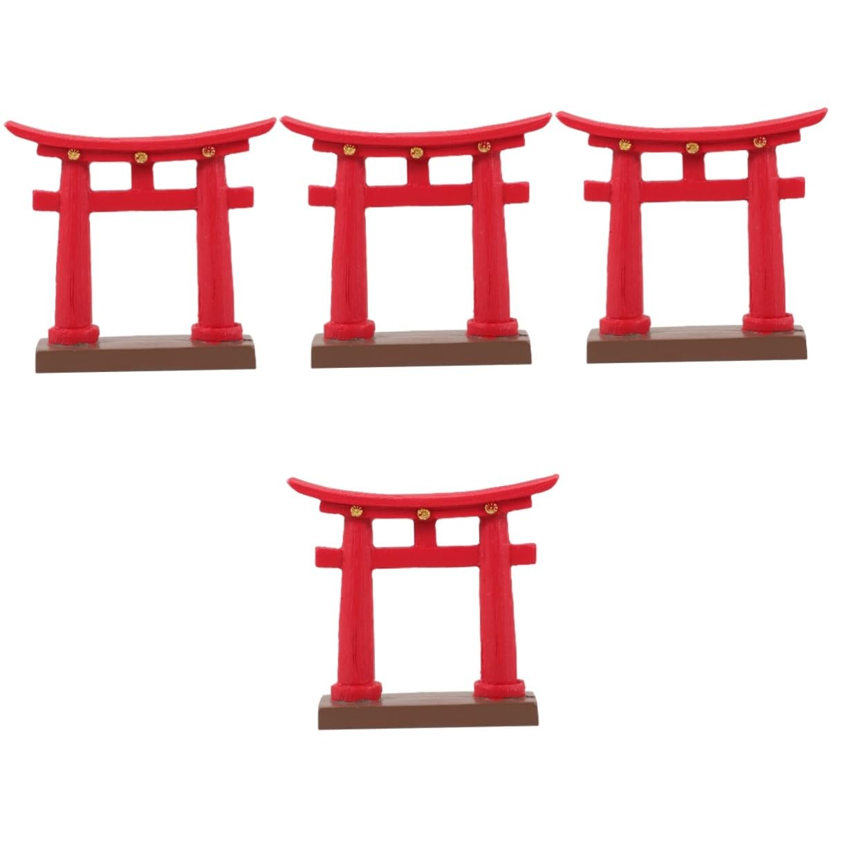 Cabilock 4 Piezas Adornos Torii Santuario japonés en Miniatura decoración del Puente del Acuario Adorno en Miniatura Decoración de pecera Adorno de microescena Decoraciones de Acuario