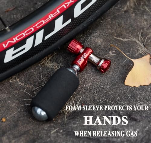 image for GEWAGE CO2 Inflator with Cartridges - CO2 Bike Pump Presta & Schrader 