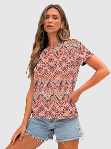 Image of Anbech Womens Dandelion Graphic T-Shirts Teen Girls Cute Sunflower Print Casual Tee Tops