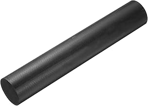 MECCANIXITY Black Round ABS Plastic Rods 2-inch Diameter and 12-inch Length Rigid Insulation Opaque Plastic Rods for DIY Craft Model Making, 1 Pack