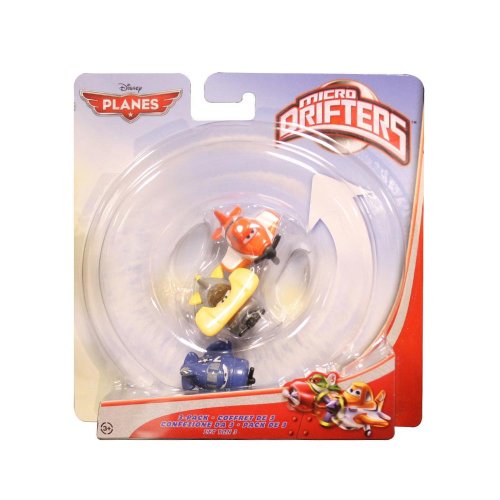 Disney Planes Micro Drifters, Skipper, Leadbottom, and Dusty Crophopper