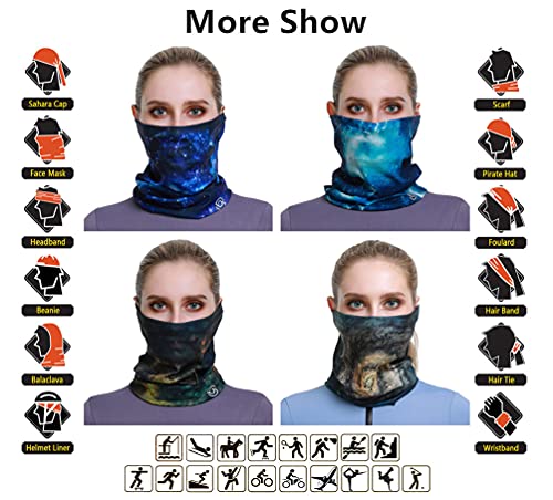 Image of VANCROWN Headband Neck Gaiter Head Wrap Headwear Face Mask Magic Scarf Bandana for Men and Women