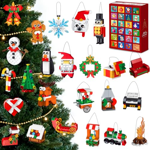 HOGOKIDS Adventskalender 2025 Weihnachtsschmuck Bauset, 24 Tage...