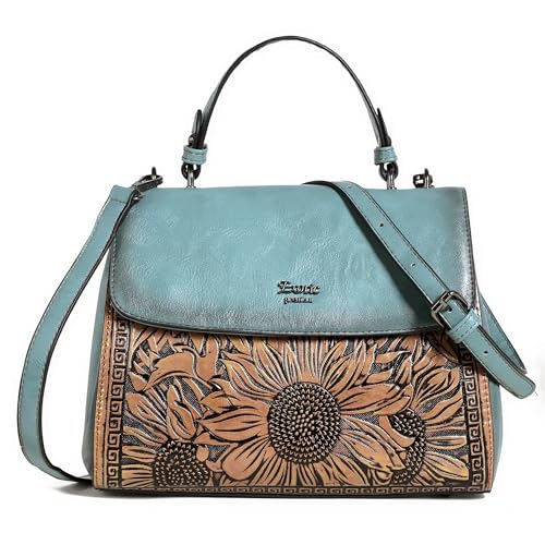 Image of EXOTIC Premium Vintage Embossed Floral Flap Desing Sling Bag For Women