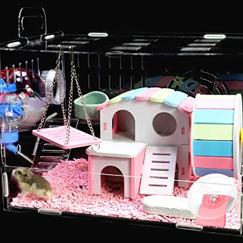 HAMILEDYI Flying Saucer Hamster Wheel,Collocation Exercise Toys Running Swing Improve Athletic Ability for Hamster… - Image 5