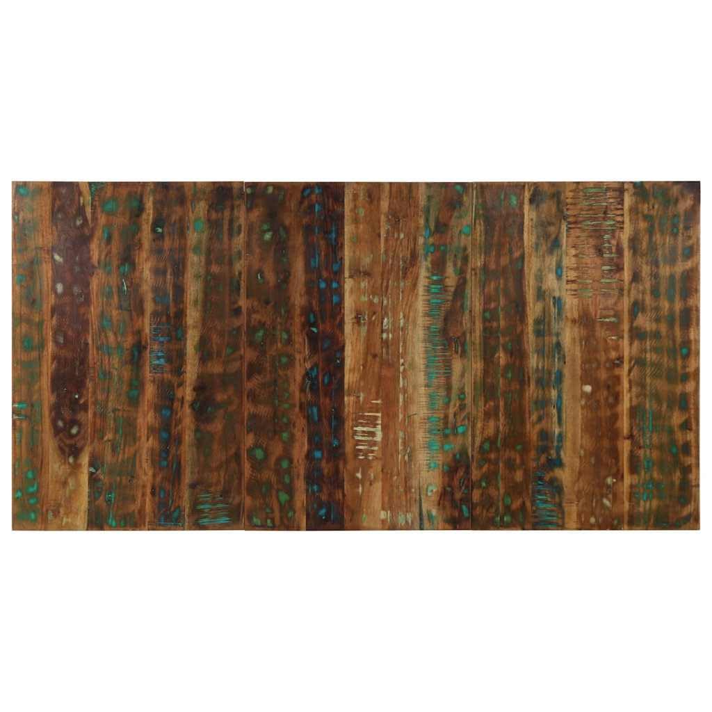 Tête de lit Multicolore 160 cm en Bois Massif recyclé pour Chambre Adulte ou Enfant Design Industriel Support Lecture Fixation Murale